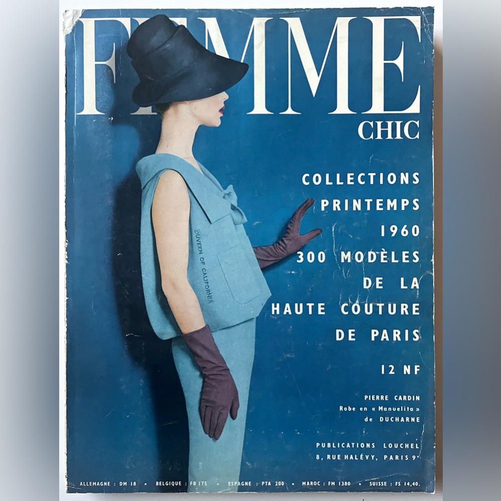 Femme Chic Magazine 1960 No. 482, Vintage French Fashion